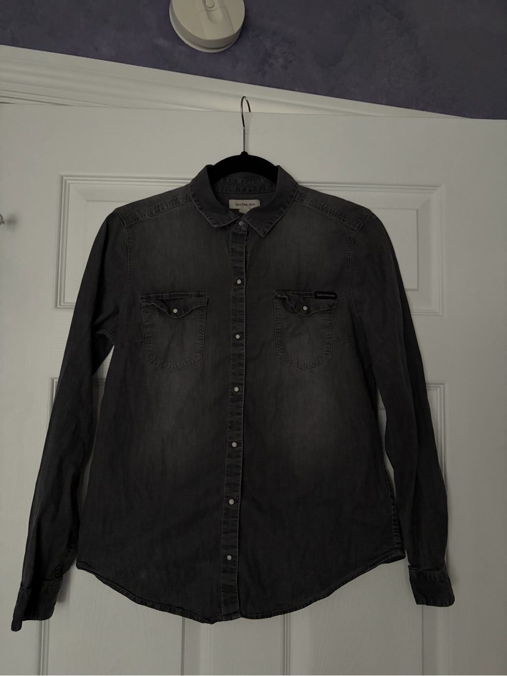 Calvin Klein Jeans Gray Button-Down Shirt